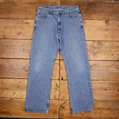 Levis 557 Jeans 36x34 Blau Relaxed Bootfit Faded Mid Rise Zip Fly Denim