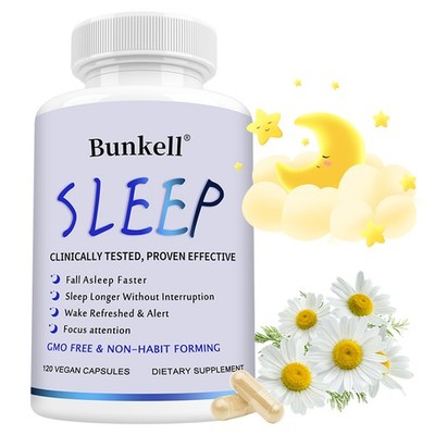 Sleep Support Capsules For Promotes Healthy And Deep Sleep - 120pcs