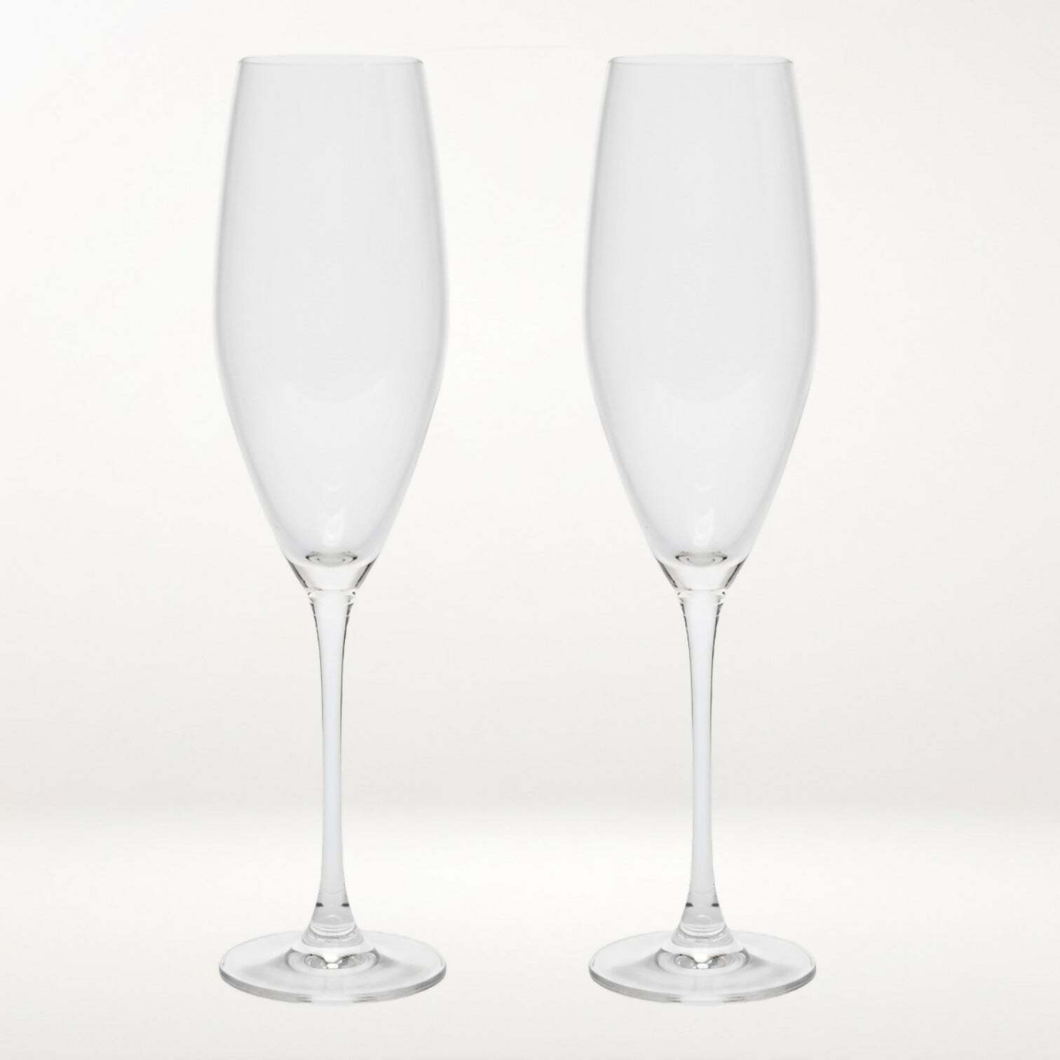 Villeroy & Boch Crystal Champagne Flutes | Set of 2 | 10 7/8” | Excellent Condit