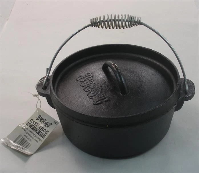 Bayou Classic 7402 2 Quart Cast Iron Dutch Oven Cast With Lid