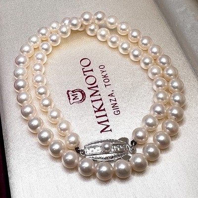 MIKIMOTO Akoya Pearl Necklace 39cm Exceptional