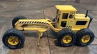 Tonka Road Scraper Grader Plow Tractor~Yellow~16210-A~VTG~Pressed Steel 17”~EUC