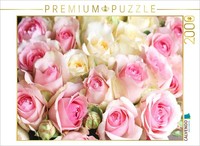 Calvendo Puzzle Roses In Soft Pastel Shades—Light Yellow And Pink | 2000 Pieces,