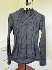 LULULEMON Heathered Grey Cottony Soft Luon Define Jacket Size 4