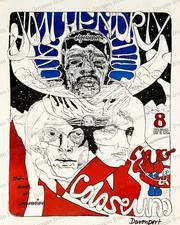 8x10 Print Jimi Hendrix Experience Davenport The Death of a Convention 1968