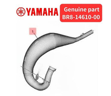 Pipe d'échappement Yamaha OEM BR8-14610-00 pour YZ65 2018-2025 Genuine Japan