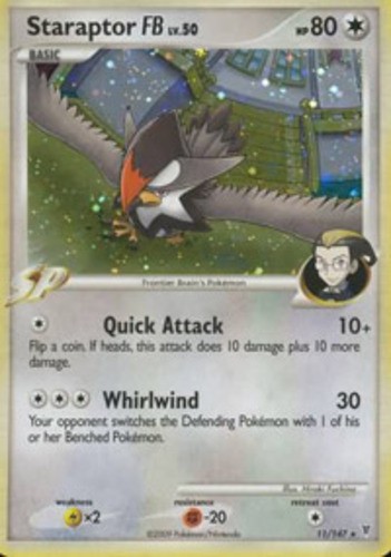 Moderately Played Staraptor [FB] - 11/147 - Holo Rare Pokemon Supreme Victors