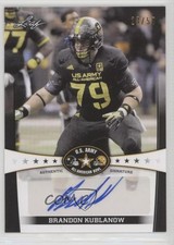 2013 Leaf US Army All-American Bowl Black 23/50 Brandon Kublanow Auto 2u6