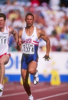 Dan O'Brien USA runs the 100 meters in the decathlon IAAF World Ch- 1995 Photo