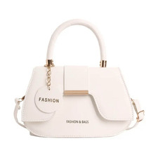 Damen Handtasche Top-Griff weiß Kunstleder R...
