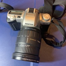Pentax ZX-50 35mm SLR Film Camera With Sigma 28-105mm Lens UNTESTED