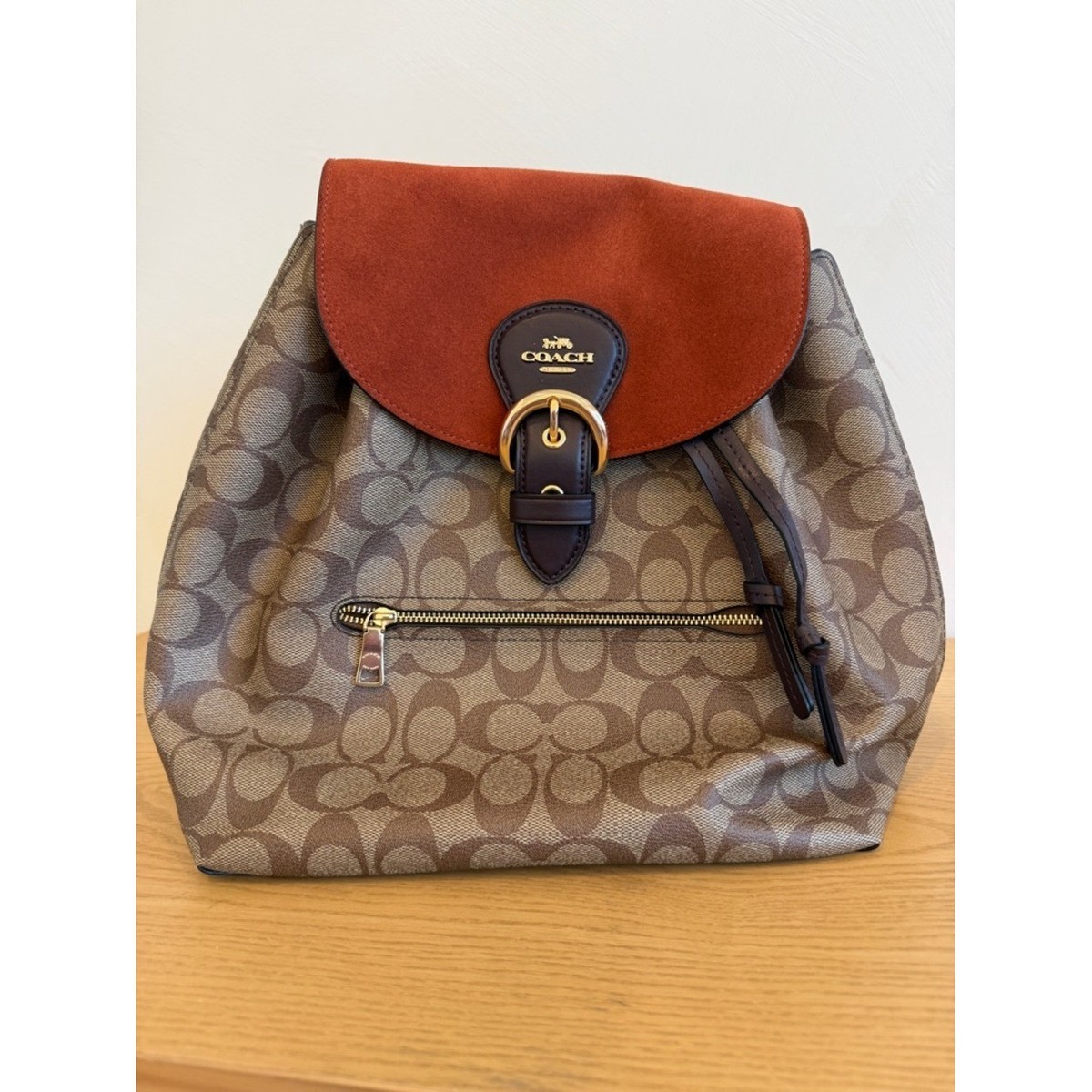 Coach Kleo Backpack In Signature Canvas Coach Kleo Backpack, Signature Canvas and Leather, Beige, 11  main image 2