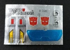 TRANSFORMERS GENERATION 1, G1 AUTOBOT PRETENDER BUMBLEBEE LABELS STICKERS 5581