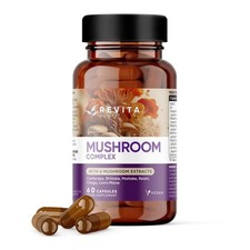 REVITA Complejo Vegano de Setas 6 Extractos de Setas 60 Cápsulas BB 05/2027