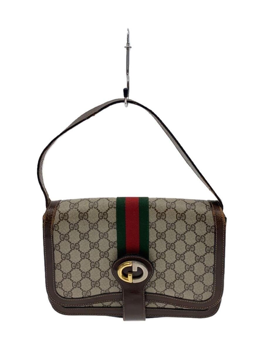 GUCCI Old Beige One Shoulder Bag with Total Pattern Design