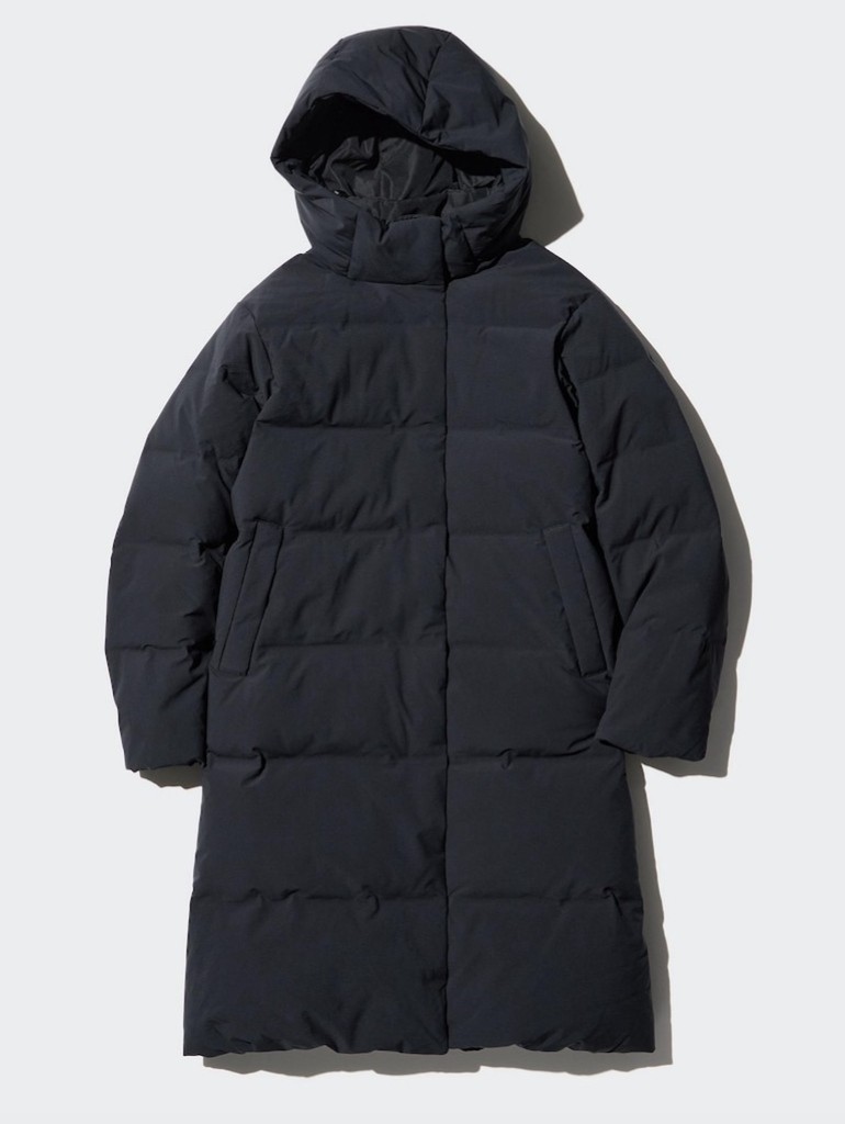 UNIQLO Seamless Down Long Coat, Navy, M, Water repellent, RRP 159.90, BNWT image 4