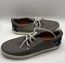 Sperry Top-Sider Bodie Boys Shoes Gray White Navy Boat Sneakers Size 5.5 Youth