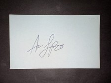 Aaron Loup, BLUE JAYS (2012 Debut) SIGNED 3x5 Index Card (HS)