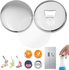 50 Sets of 75Mm 2.95 in Approx. 3 Inch Magnetic Metal Button Parts Supplies Fr