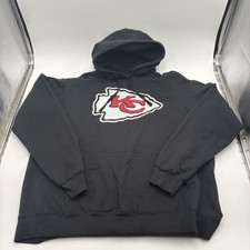 Kansas City Chiefs Fanatics Black Hoodie XL NFL Pullover Sweatshirt