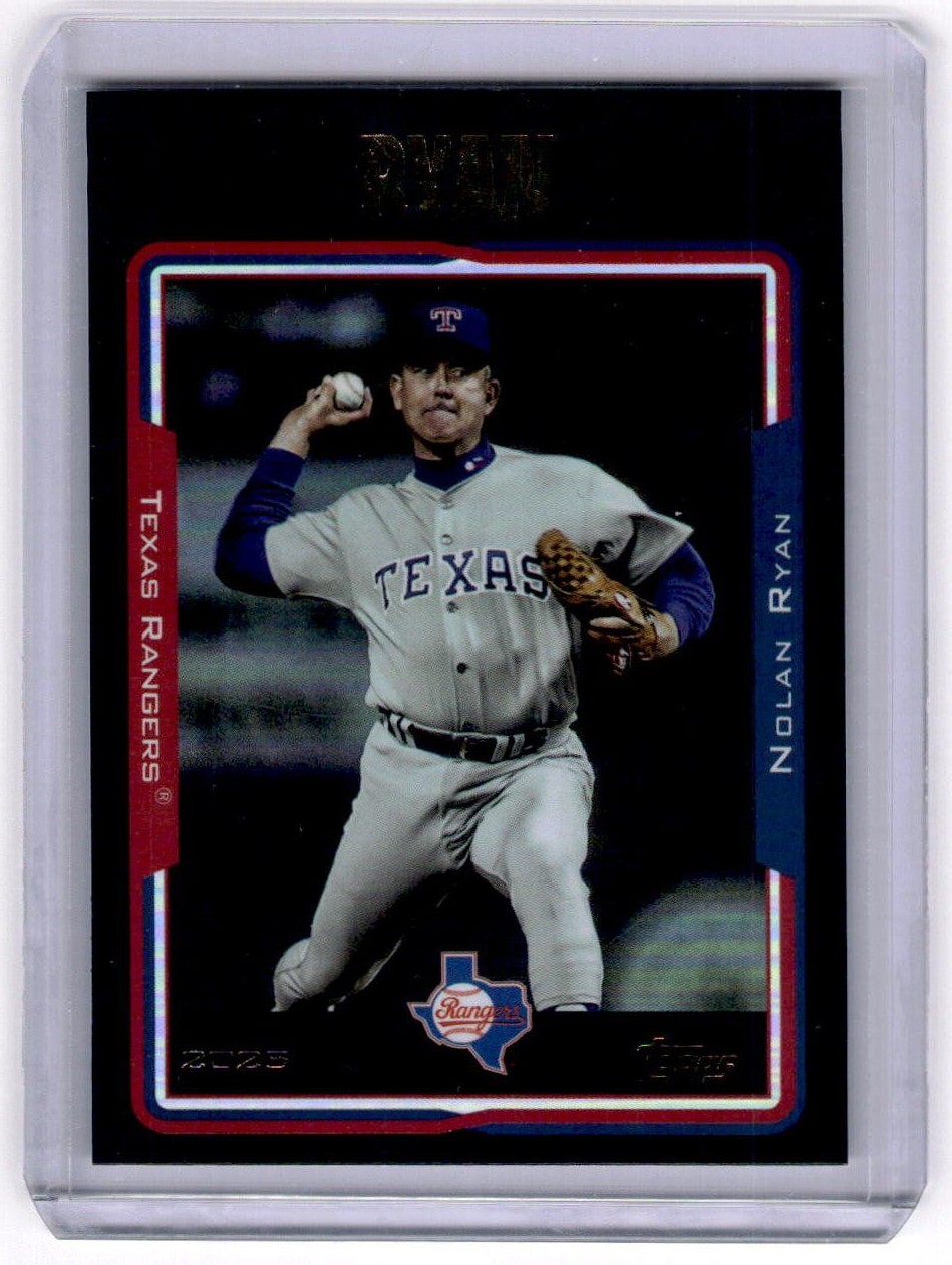 2025 Topps Archives Black Foil Texas Rangers Nolan Ryan #262