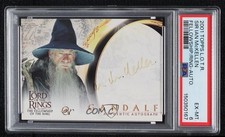 2001 The Lord of Rings: Fellowship Ring Ian McKellen Gandalf Sir as Auto 10a3