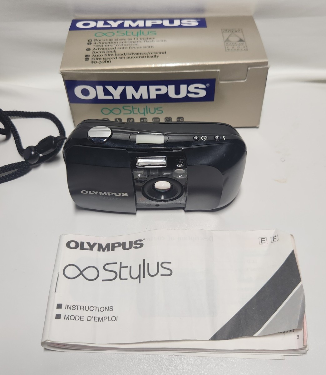 Olympus Infinity Stylus 35mm Film Camera In Box With Manual