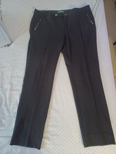 Lauren Ralph Lauren Womens Pants Stretch Straight Leg Zip Pockets Black Size 18W