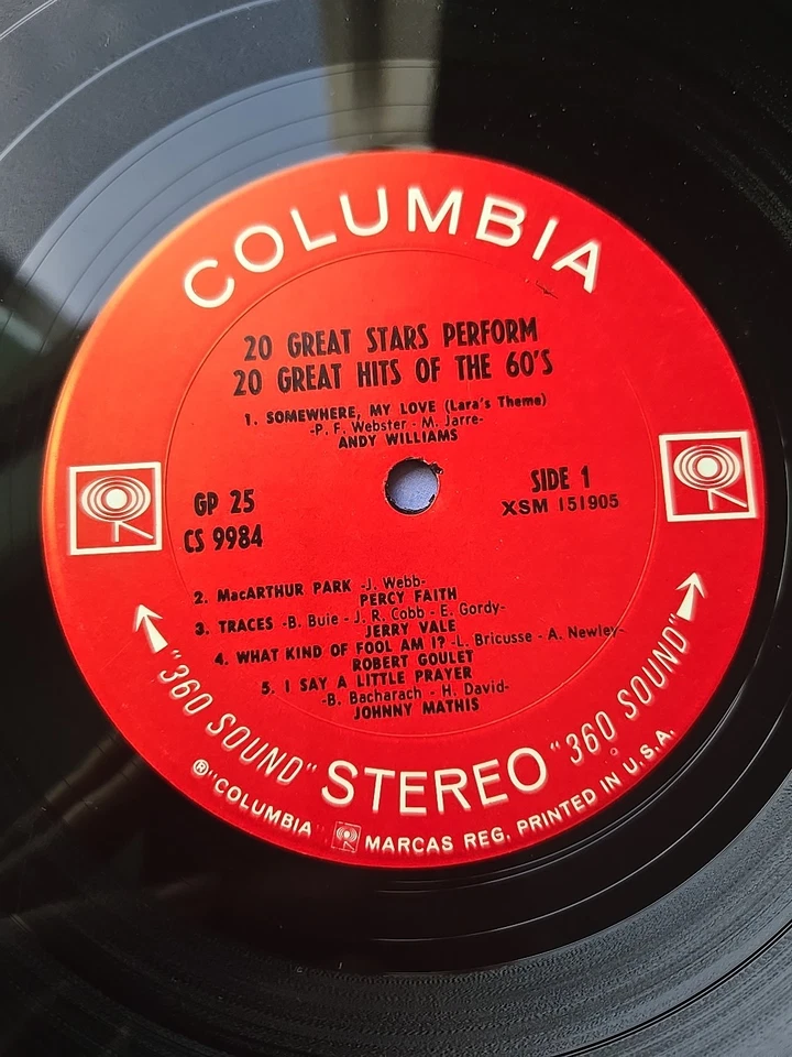 2 Record Set 20 Great Stars Preform 20 Great Hits Of The 60s Vinyl 12" LP GP 25 Foto 2 de 4