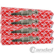 4x FEBI GLÜHKERZEN passend für AUDI A3 (8L1) SEAT IBIZA II VW PASSAT B3/4
