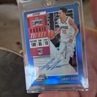 2018-19 Panini Contenders Optic Blue Prizm /49 Landry Shamet RC #108 Auto Rookie