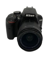 Nikon SLR Digital Camera DSLR D3400 18-55 VR Lens Kit Black Used