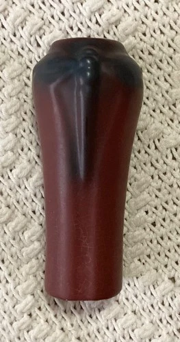 VAN BRIGGLE POTTERY, MULBERRY DRAGONFLY VASE, 1920'S