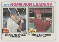 1977 Topps League Leaders Graig Nettles Mike Schmidt #2 HOF 0l4h