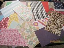 HUGE LOT 100 Asst. 8.5 X 5 LARGE Scrapbook Paper  Paper Crafts