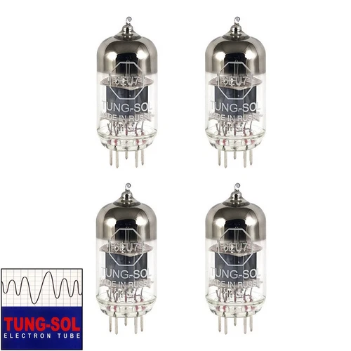 Brand New Gain Matched Quad 4x Tung-Sol Reissue 6EU7 Vacuum Tubes