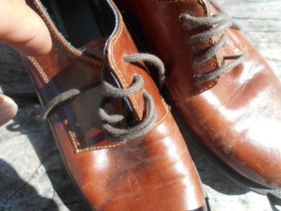 Mocassins Derby Salamander Femme - Cuir Marron - Taille 37 - Vintage - Très Bon État