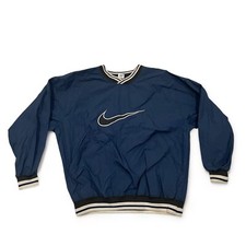 Vintage 90  s Nike Center Swoosh Windbreaker V Neck Pullover Size XL