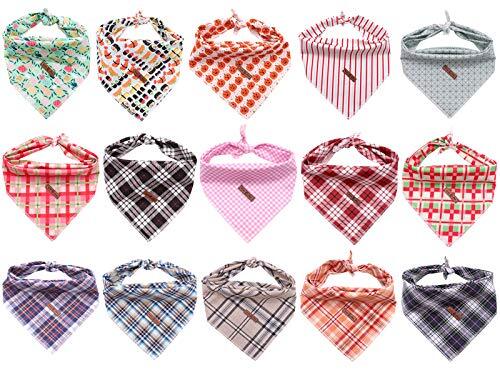 Dog Bandana Washable Cotton Handkerchief Scarf Triangle Bandana for Small Med... - Picture 7 of 7