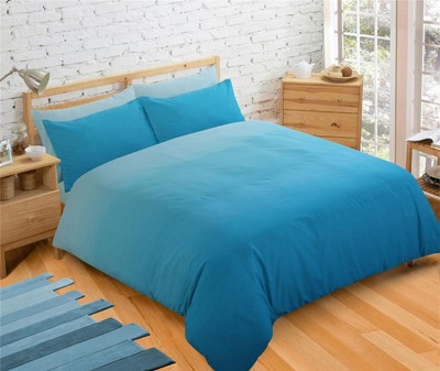 Ombre Aqua Blue Teal King Size Duvet Cover Ebay