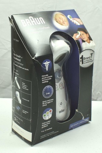 Termómetro digital Braun modelo NTF 3000 sin contacto + frente - Imagen 3 de 10