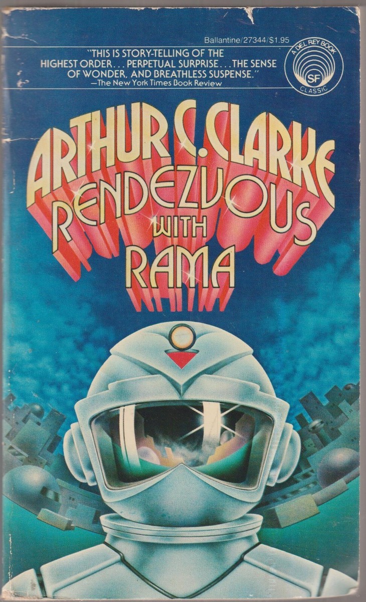 RENDEZVOUS WITH RAMA by Arthur C Clarke 1977 Del Rey SF PB