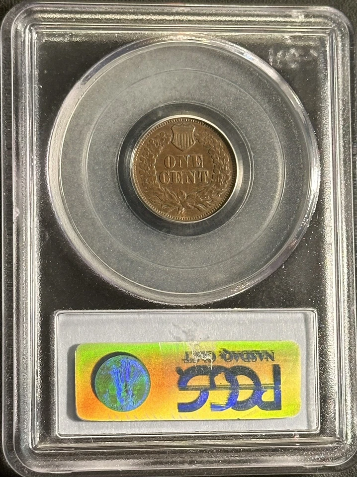 1868 Indian Cent DDO FS-101 S-1 PCGS XF45 CAC - Image 4 of 4