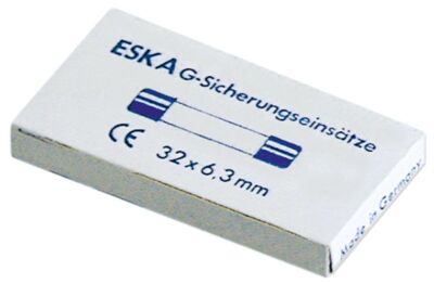 FEINSICHERUNG GRÖßE D6,3X32MM 6,3A TRÄGE NENNSPANNUNG 250V VPE 10 STÜCK RATIONAL