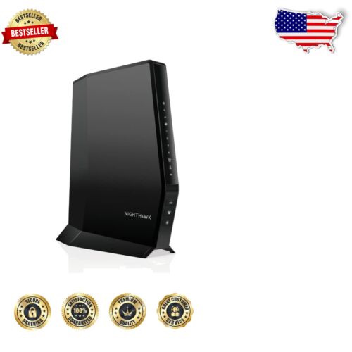 Nighthawk WiFi 6 DOCSIS 3.1 Modem Router - Up to 2.7Gbps, 2500 Sq. Ft. Coverage