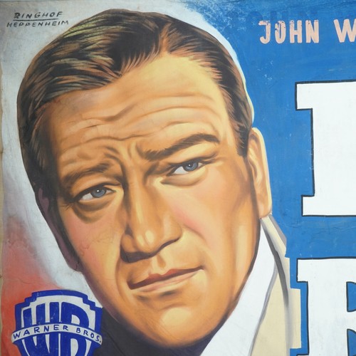 50s XXL Kinoplakat RIO BRAVO John Wayne Dean Martin handgemalt Oskar Ringhof 4.Z - Bild 3 von 3