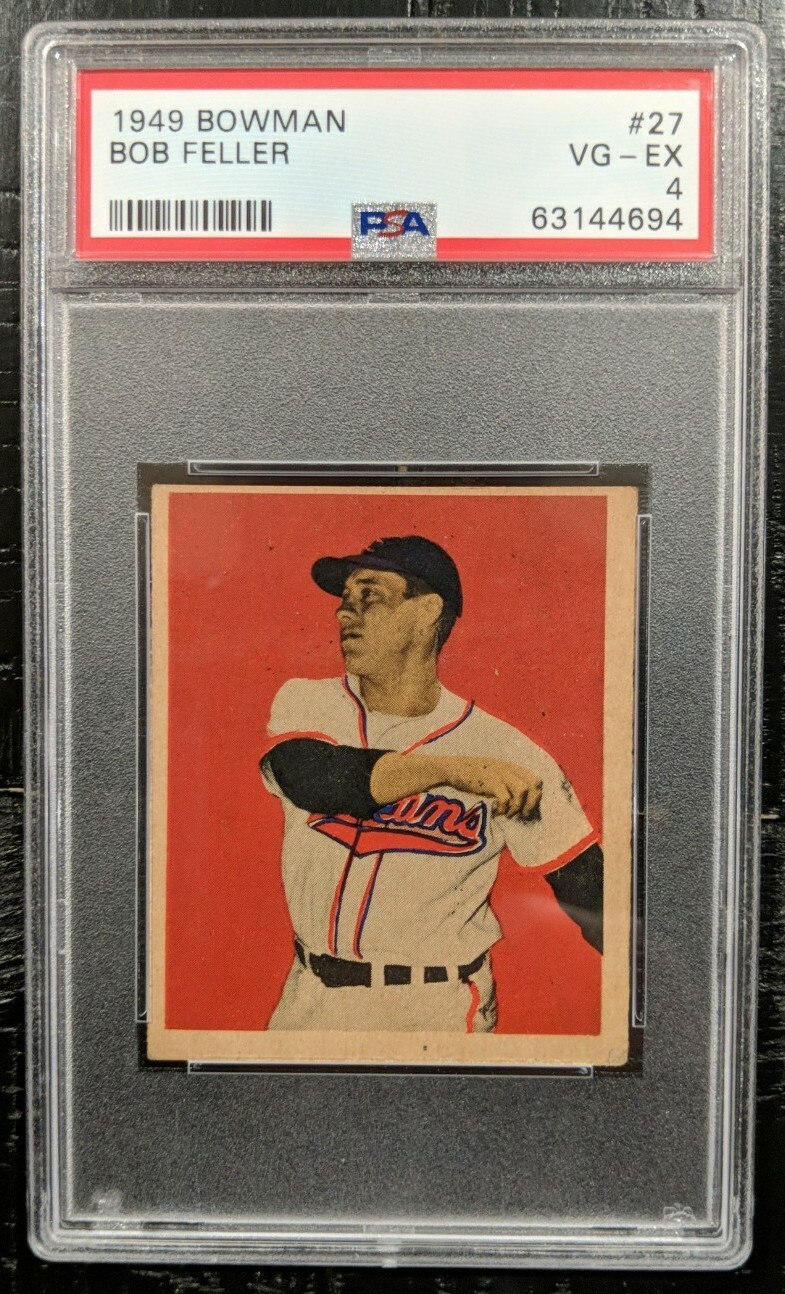 1949 Bowman Bob Feller PSA 4 VG-EX #27 GORGEOUS Vintage HOF