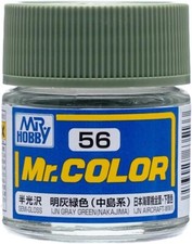 Mr. Hobby C56 Mr. Color IJN Gray Green Nakajima Lacquer Paint 10ml - US