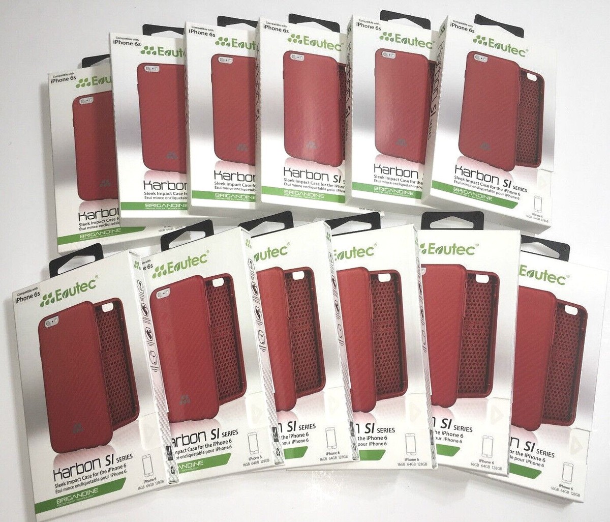 Evutec Karbon SI Snap Case Apple iPhone 6s Brigandine Red AP-006
