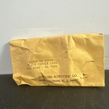 Edmund Scientific Plano Convex Lens DiA 63MM- FL 72 MM